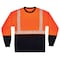 Ergodyne Long Sleeve Hi-Vis Shirt, 100% polyester, Orange, 3XL -Long 8281BK - alternate 1